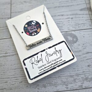 Votes Over Vibes Necklace • Satin Stainless Steel, Social Justice Gift