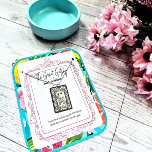 Gatsby Book Necklace – Mirror Polish Stainless Steel Literary Pendant