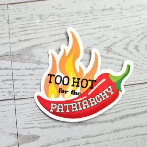 Feminist Jalapeño Sticker: Retro Vinyl Decal - Waterproof