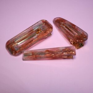 Tortoiseshell Resin Hair Clip Golden Flake Alligator Barrette Retro Modern Thick Hair Accessory Minimalist