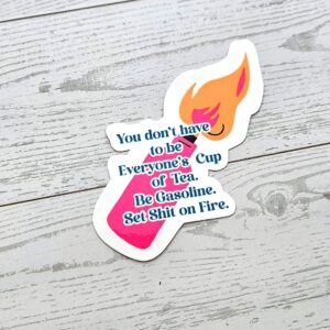 Molotov Cocktail Vinyl Sticker – Feminist Rebel Gift