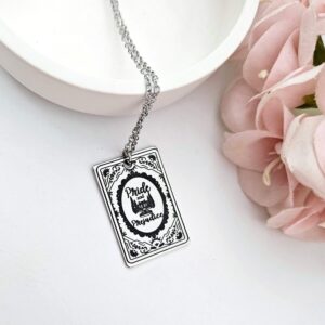 Pride and Prejudice Book Necklace – Jane Austen Literary Jewelry – Romantic Gift for Her