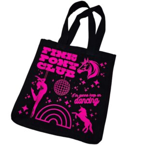 Pink Pony Club Tote Bag: Glow-in-the-Dark, XL Capacity