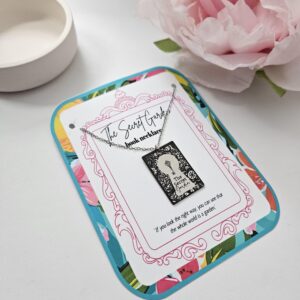 Secret Garden Book Necklace – Engraved Miniature Book Pendant – Literary Jewelry Gift